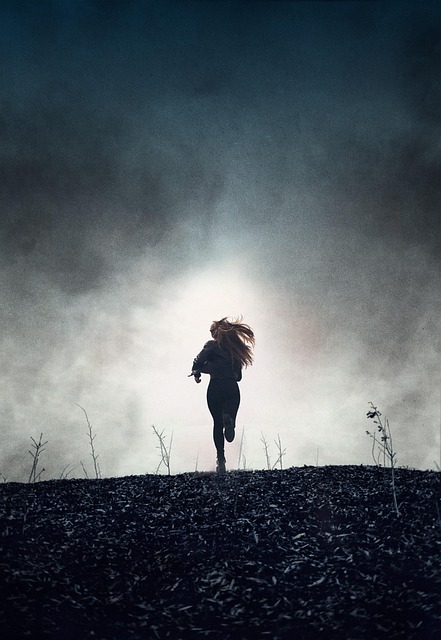 woman, girl, running, run, dark, scared, frightened, running, run, run, run, scared, scared, scared, scared, scared